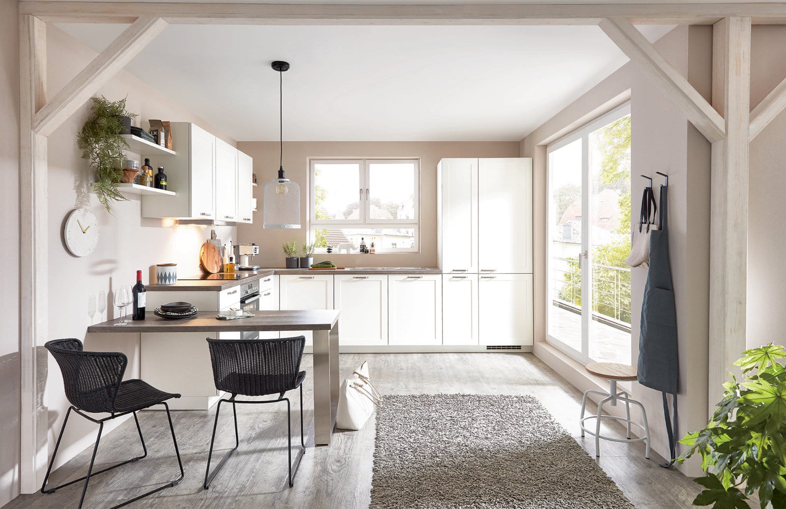 Nobilia Matt White Shaker U Shaped Kitchen 2021 | Lead Wolf, Peterborough