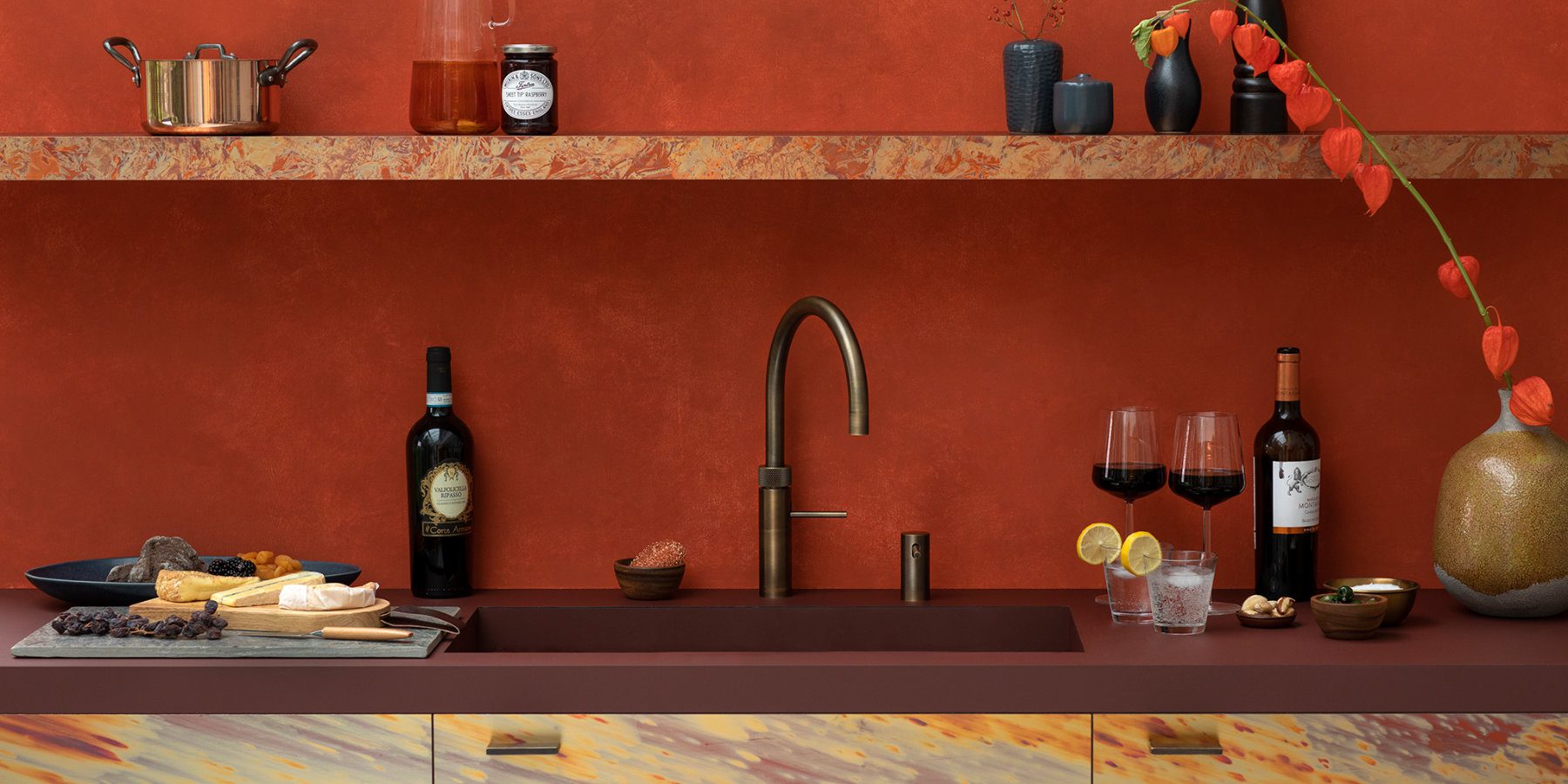 Fusion Round Patinated Brass | Kutchenhaus, Sevenoaks